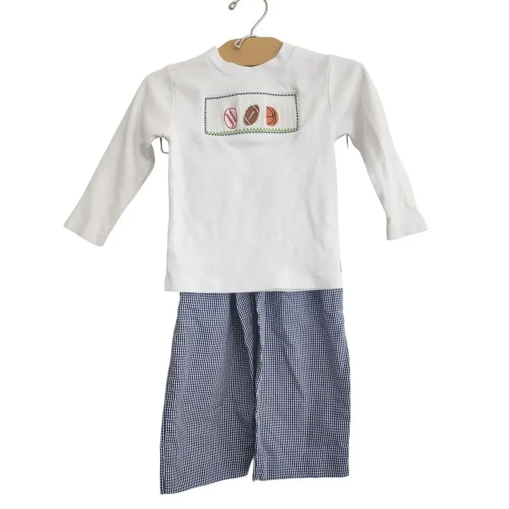 18M Smocked sport tee and pants